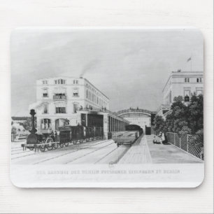 Mousepad A estação de comboio do trem Berlim-Potsdam
