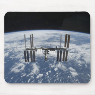 Mousepad A estação espacial internacional na órbita