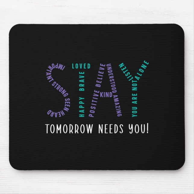 Mousepad A estadia dos homens amanhã precisa de conscientiz (Frente)