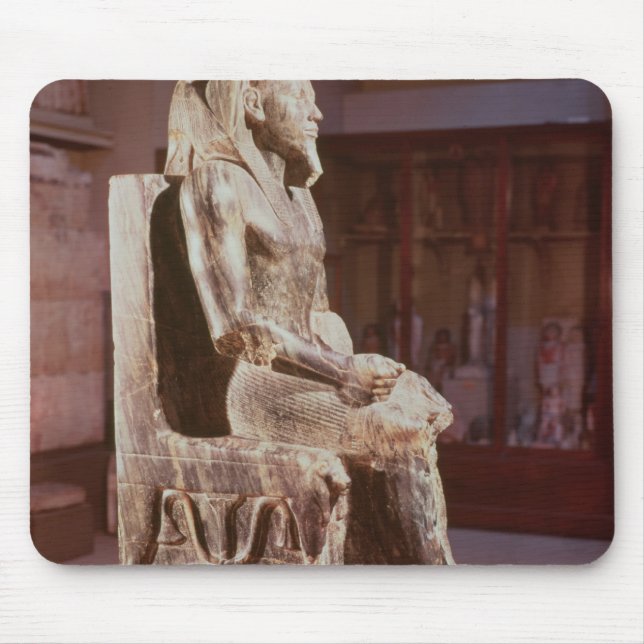 Mousepad A estátua de Khafre enthroned (Frente)