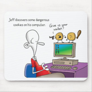 Mousepad A esteira impar do rato dos biscoitos do pelotão