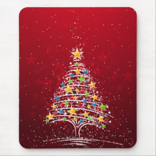 Mousepad A estrela cobriu a árvore de Natal