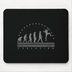 Mousepad A Evolução da Escalada Retro Bouldering Homens Esc