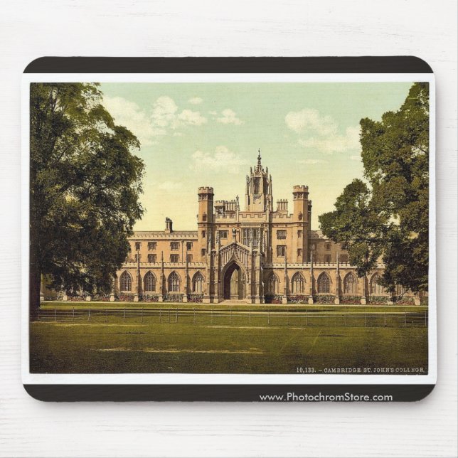 Mousepad A faculdade de St John, clássico Pho de Cambridge, (Frente)