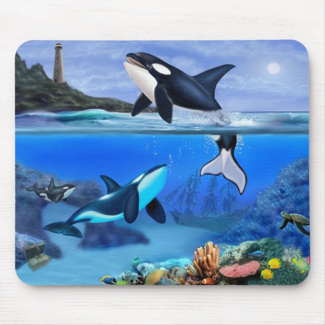 Mousepad A família da orca (Frente)