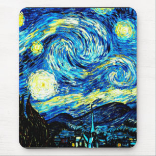 Mousepad A famosa pintura de Van Gogh, Starry Night