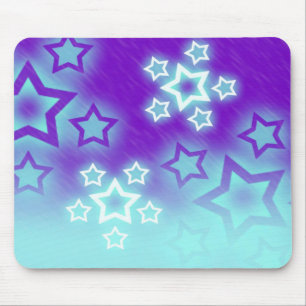 Mousepad A fantasia Stars o fundo do céu da silhueta da