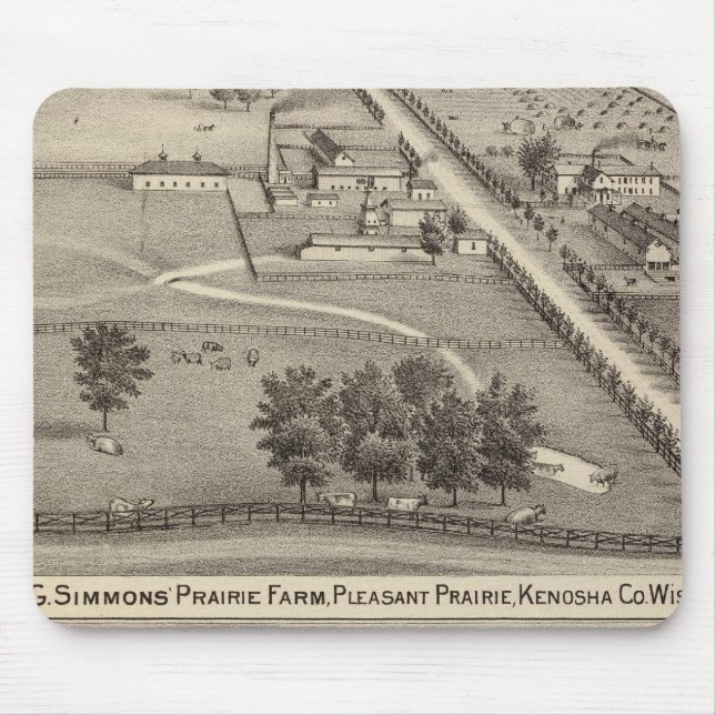 Mousepad A Fazenda da Prairie, Kenosha Water Cure (Frente)