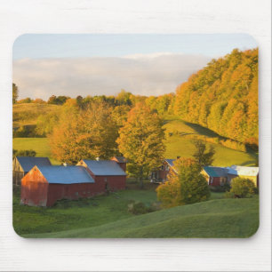 Mousepad A Fazenda Jenne em Woodstock, Vermont. Outono. 2