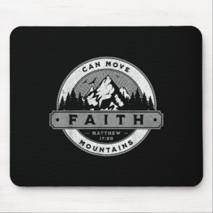 Mousepad A Fé Cristã Pode Mover Montanhas - Mateus 17_20