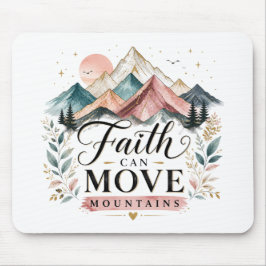 Mousepad A Fé Move Montanhas Almofada de Mouse