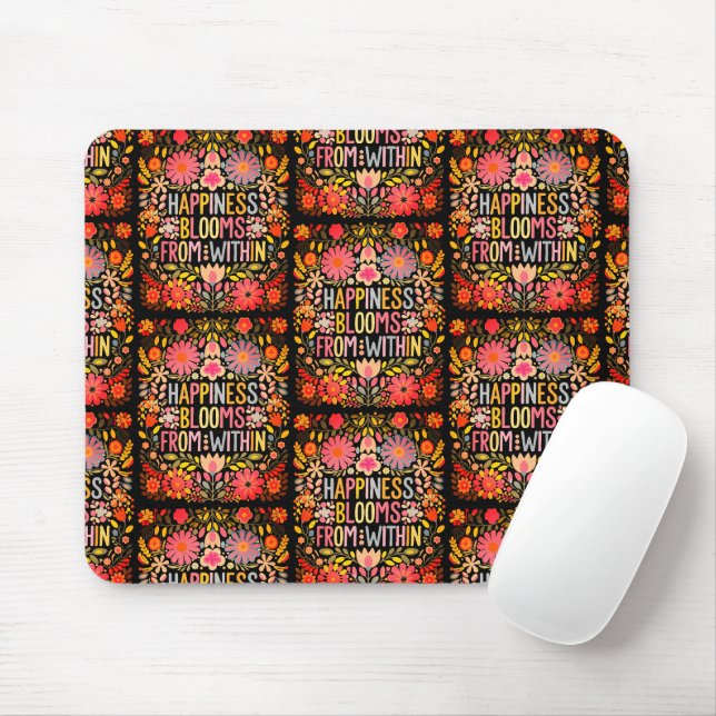 Mousepad A Felicidade Brota de Dentro (Com mouse)