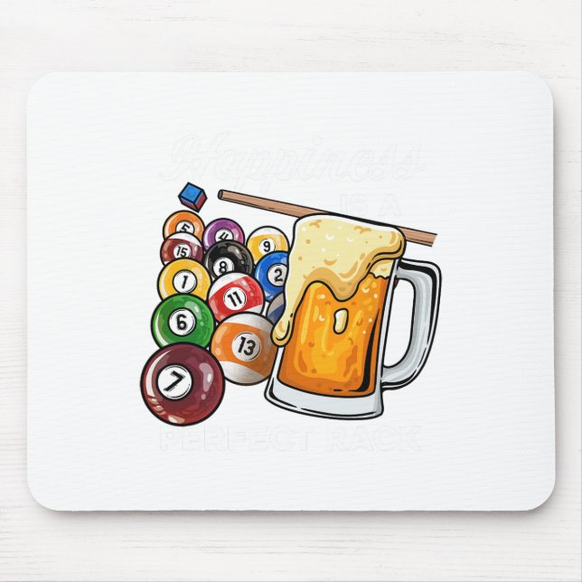 Mousepad A Felicidade É Um Rack Perfeito Que Eu Piscina Bil (Frente)