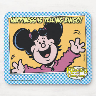 Mousepad A felicidade está gritando o BINGO!