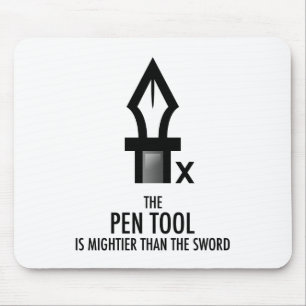 Mousepad A ferramenta de caneta é mais poderosa que a espa