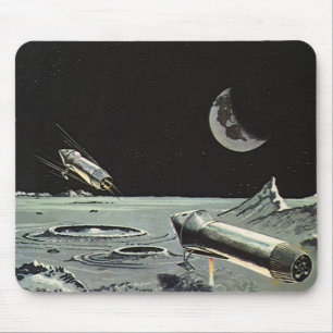 Mousepad A ficção científica do vintage, Rocket envia