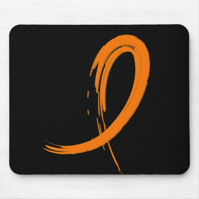 Mousepad A fita alaranjada A4 da leucemia (Frente)