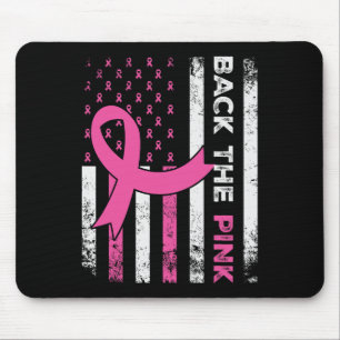 Mousepad A Fita Rosa, Bandeira Americana, Cancer da Mama Aw