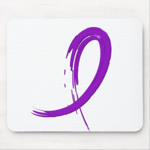 Mousepad A fita roxa A4 do câncer de pâncreas