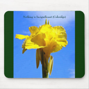 Mousepad a flor, nada é insignificanta (Coleridge)