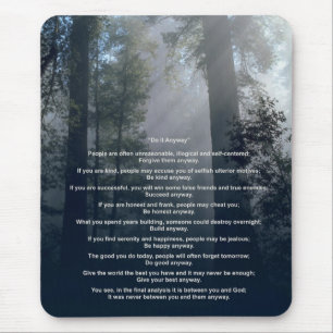 Mousepad A floresta & Sun fazem-no de qualquer maneira