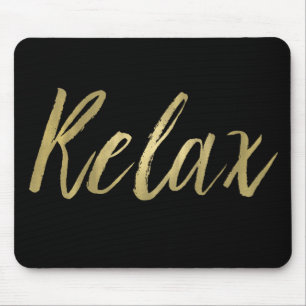 Mousepad A folha Dourado relaxa