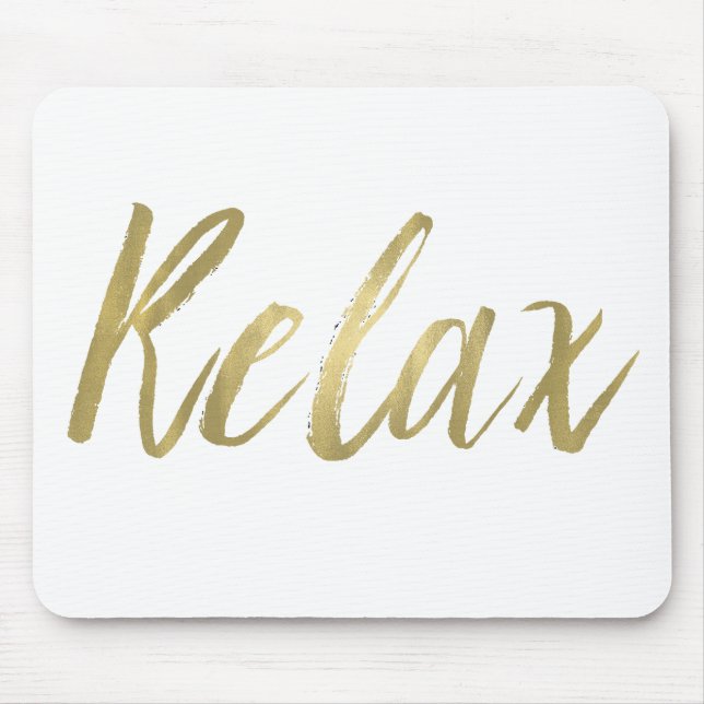 Mousepad A folha Dourado relaxa (Frente)