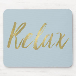 Mousepad A folha Dourado relaxa