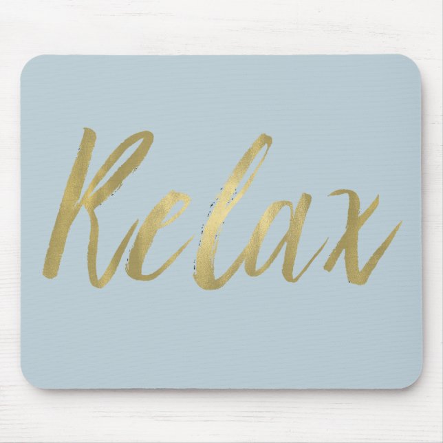 Mousepad A folha Dourado relaxa (Frente)