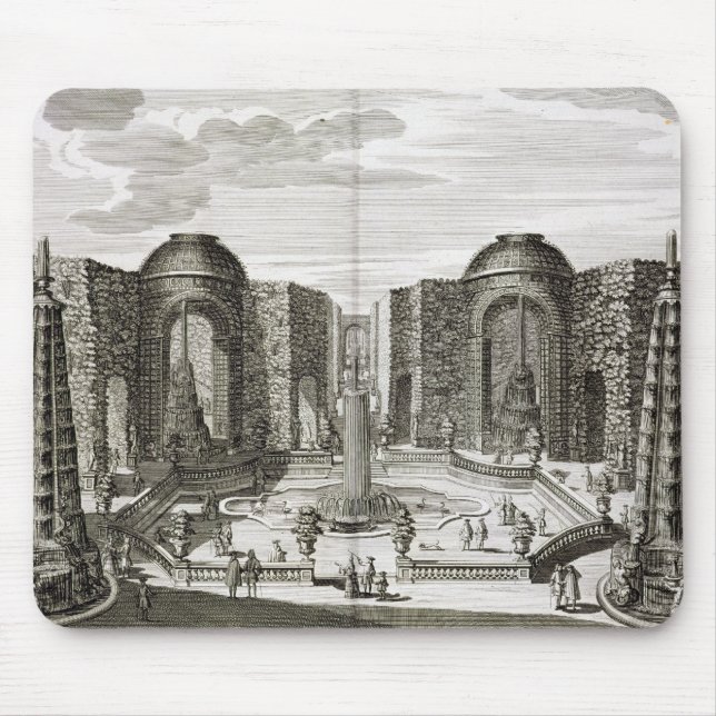 Mousepad A fonte no labirinto no prazer principesco (Frente)