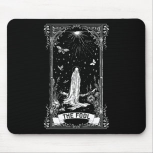 Mousepad A Fool Ghost Cottagecore Tarot Card Major Arcana