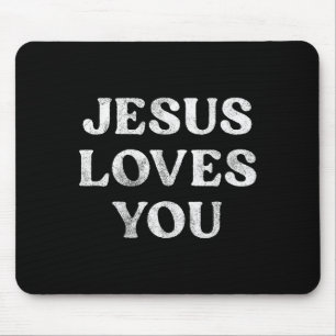 Mousepad A Frase Jesus Te Ama Em Um