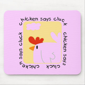 Mousepad A galinha diz o camiseta e os presentes do Cluck