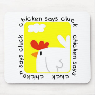 Mousepad A galinha diz o camiseta e os presentes do Cluck