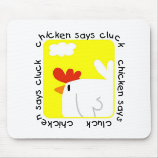 Mousepad A galinha diz o camiseta e os presentes do Cluck