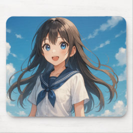 Mousepad A Girl under the Summer Sky2