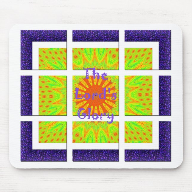 Mousepad A Gloriosa Geometria do Senhor: Jogada e Criativa (Frente)