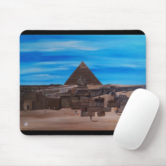 Mousepad A Grande Esfinge e a Pirâmide de Khafre (Com mouse)