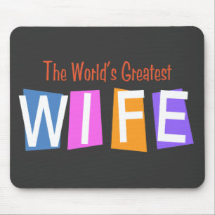 Mousepad A grande esposa do mundo retro