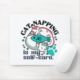 Mousepad A Guarda-Gato É A Minha Autoassistência: Gatos Com