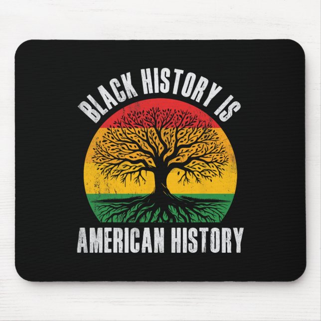 Mousepad A História Negra É a História Americana Bhm Raiz A (Frente)