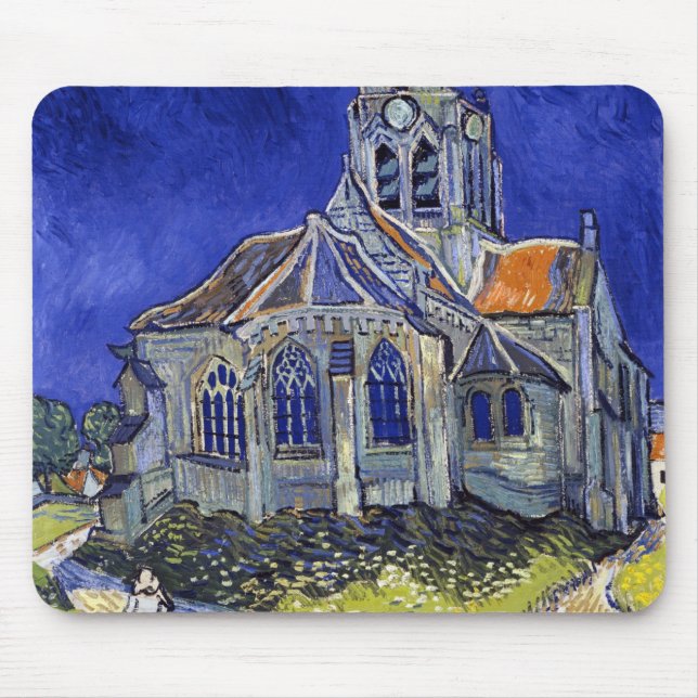 Mousepad A Igreja em Auvers, Van Gogh (Frente)