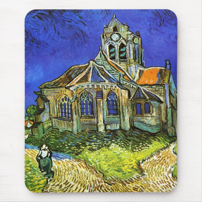 Mousepad A igreja em Auvers, Van Gogh (Frente)