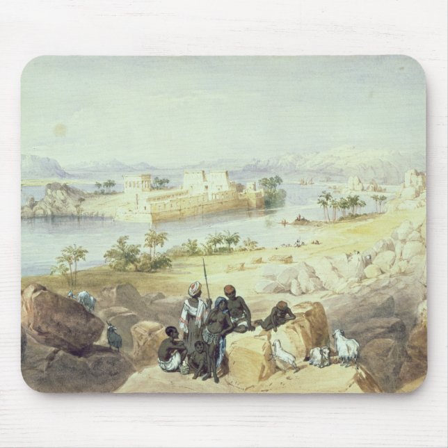 Mousepad A ilha de Philae, olhando abaixo do rio Nile (Frente)