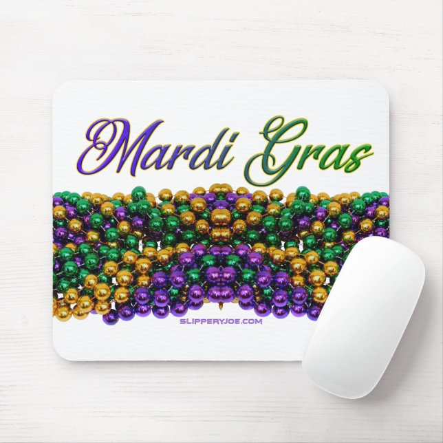 Mousepad A imagem icônica de SlipperyJoe com tema Mardi Gra (Com mouse)