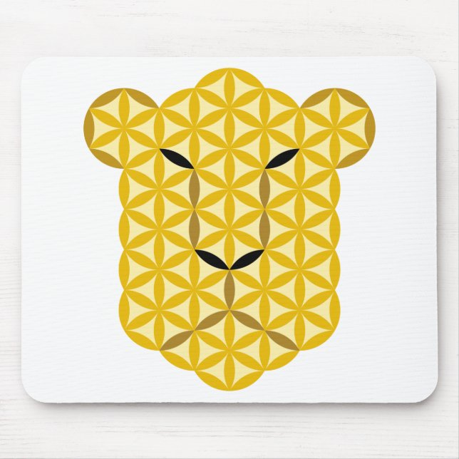 Mousepad A Jaguar Da Vida - Animais Sagrados. (Frente)