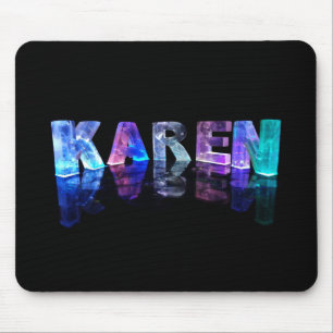 Mousepad A Karen conhecida em 3D ilumina-se (a fotografia)