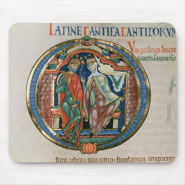 Mousepad A letra inicial "O" Osculatur mim - deixe-me (Frente)