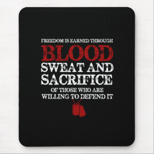 Mousepad a liberdade ganha suor de sangue e sacrifício de