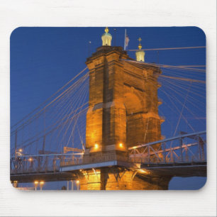 Mousepad A linha do horizonte de Cincinnati, Ohio, EUA ao a